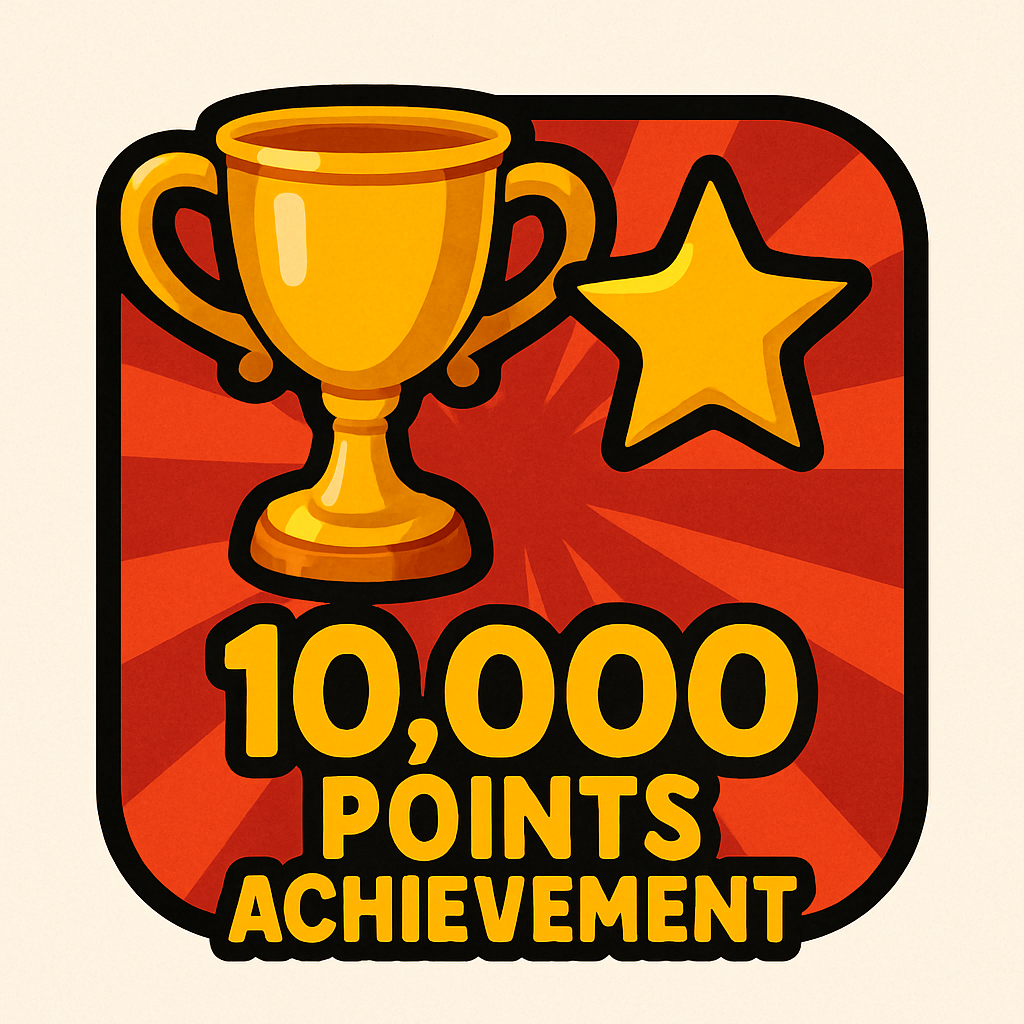 10000 Points Achievement